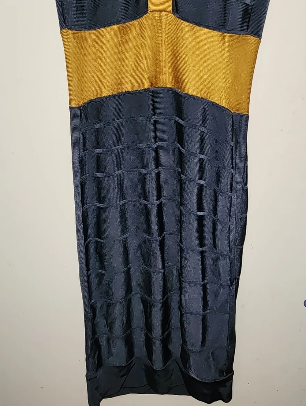 French Connection Spotlight Ribbon Metallic Bandage Sleeveless Bodycon Dress 6